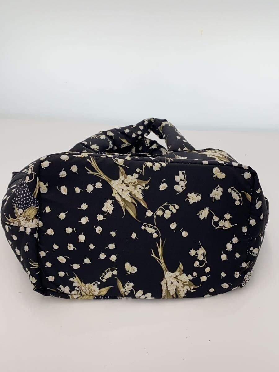 PINK HOUSE Tote Bag Polyester BLK Floral Pattern A2181PE122 4