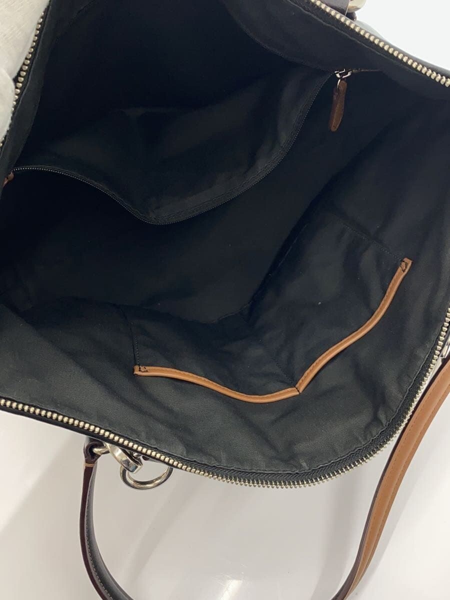 COACH Tote Bag Leather Black F57246 6