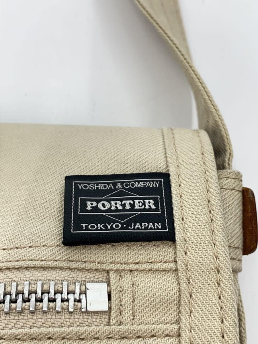 PORTER Naked Shoulder Bag CRM Plain 5