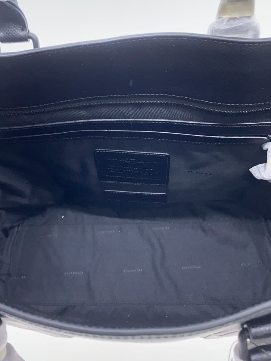 COACH Tote Bag Leather BLK B1680 6