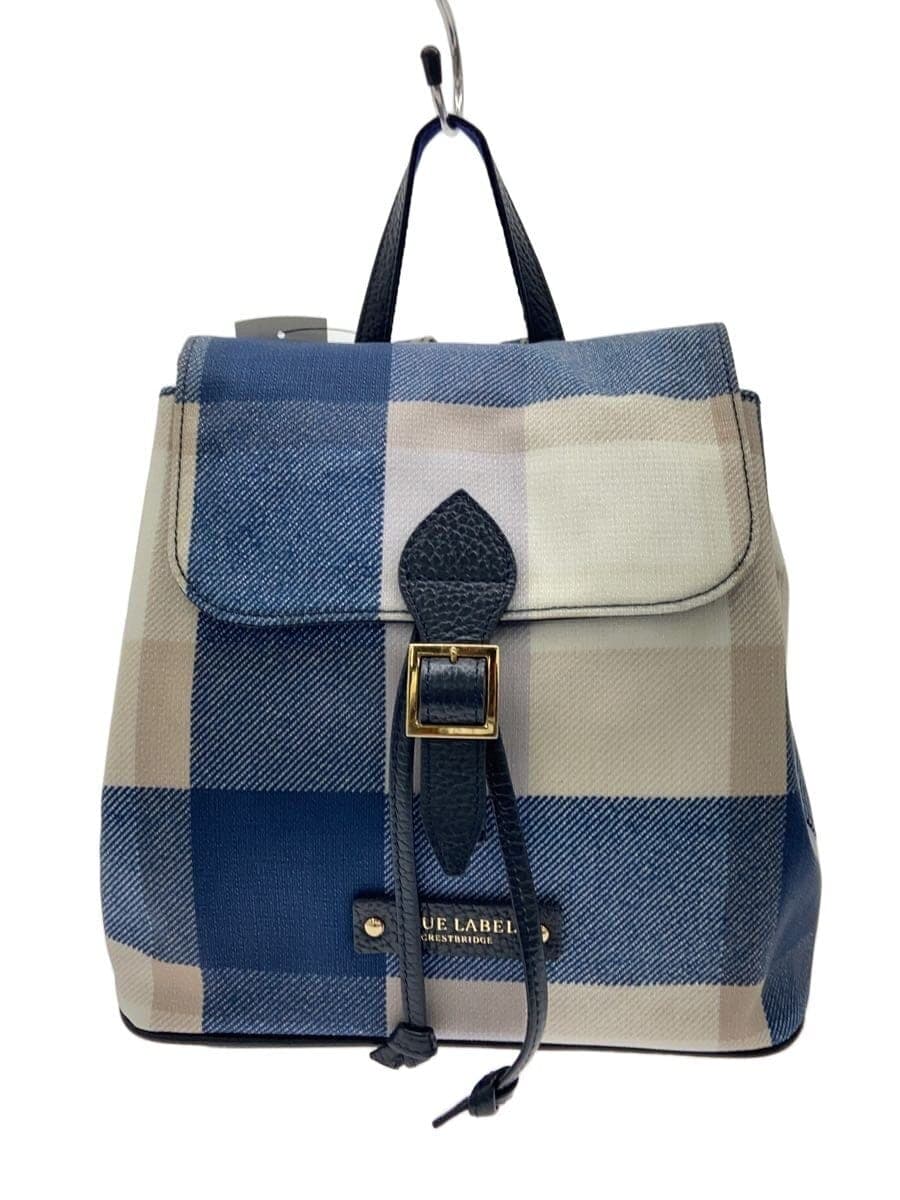 BLUE LABEL CRESTBRIDGE Backpack PVC BLU Check 55112-302-26