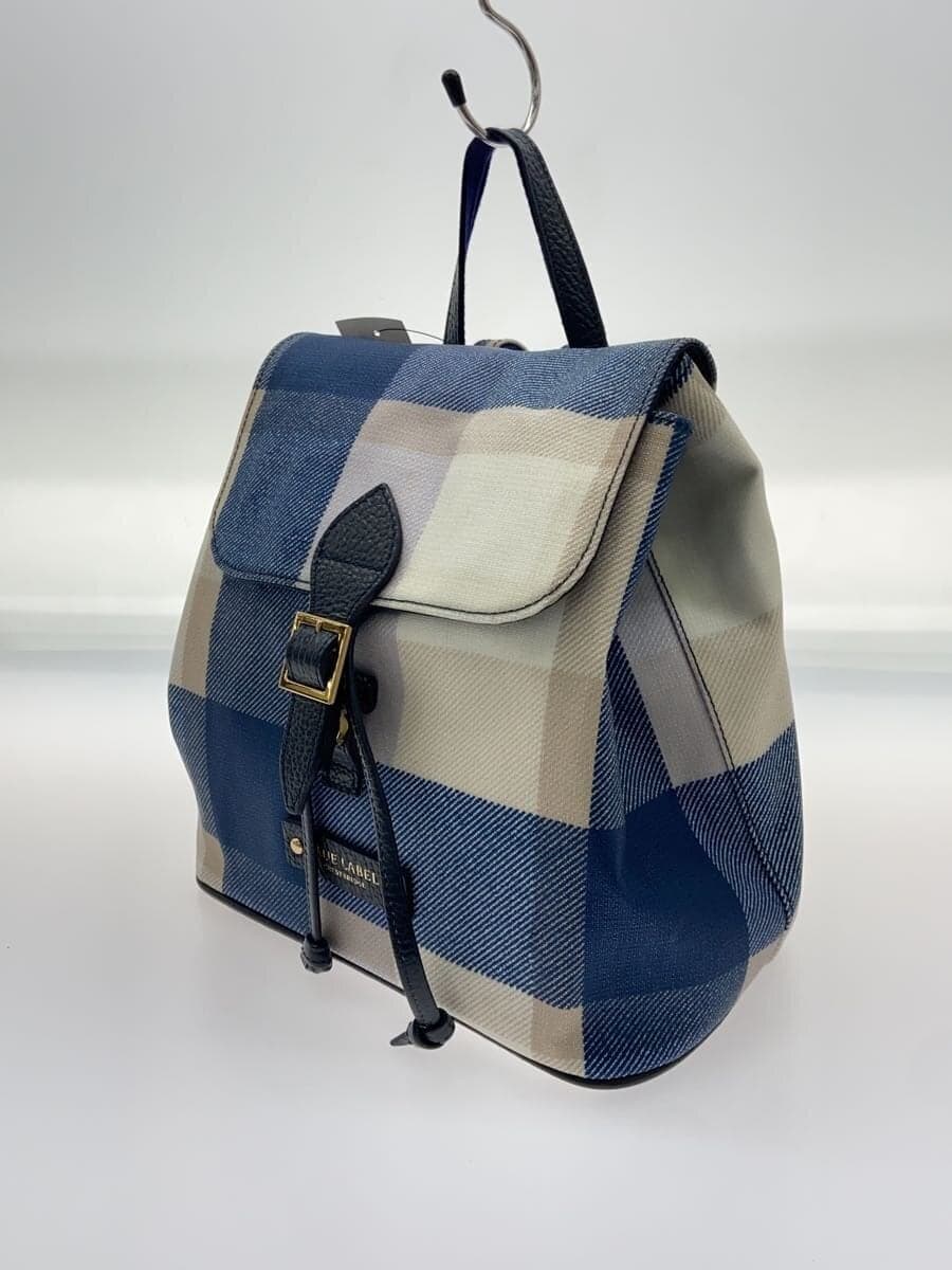 BLUE LABEL CRESTBRIDGE Backpack PVC BLU Check 55112-302-26 2