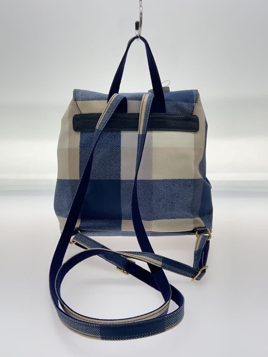 BLUE LABEL CRESTBRIDGE Backpack PVC BLU Check 55112-302-26 3