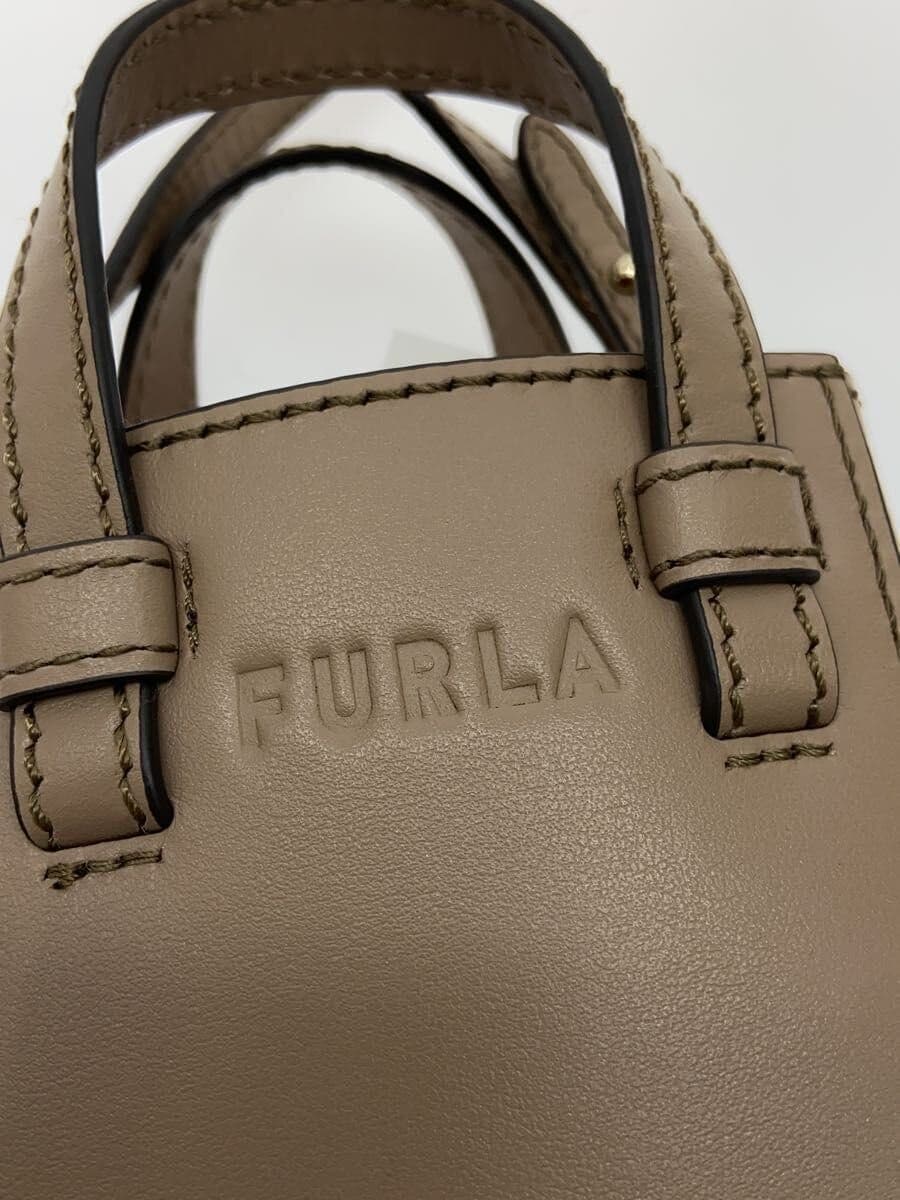 FURLA Shoulder Bag Faux Leather BEG we00289 5