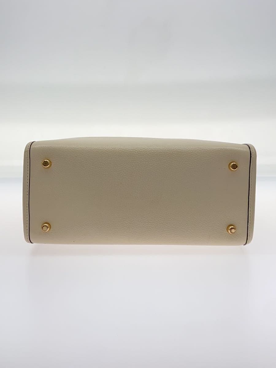 COACH Bag Leather WHT CO976 4