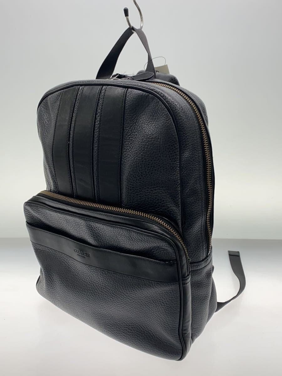 COACH Backpack Leather BLK 2