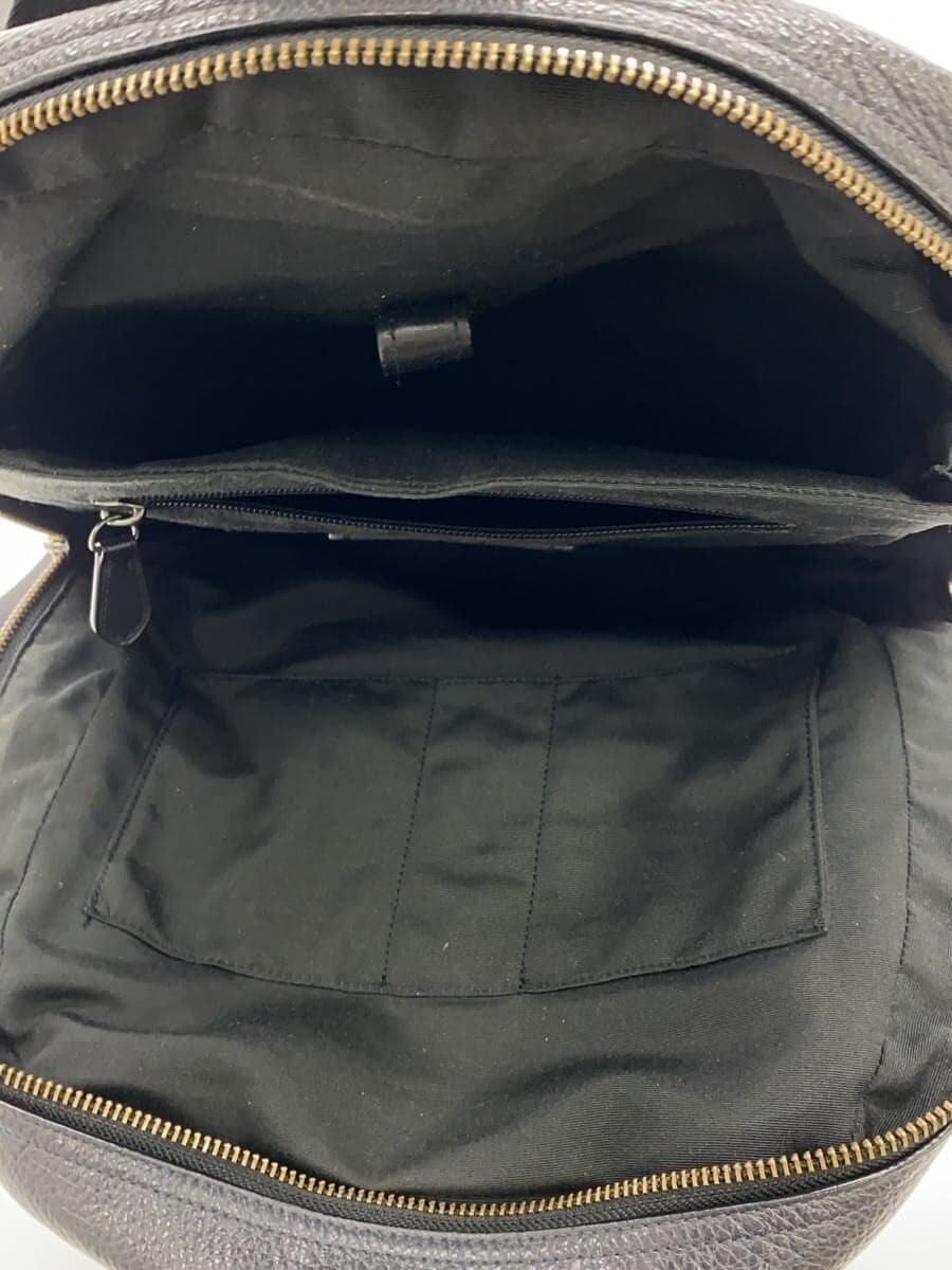 COACH Backpack Leather BLK 6