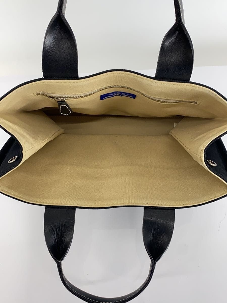 BURBERRY BLUE LABEL Tote Bag Canvas BLK 6