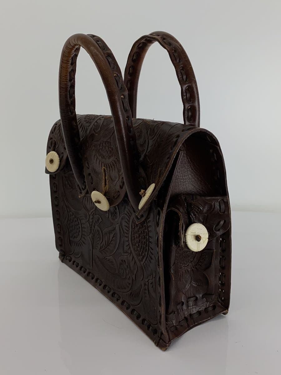 GRACE CONTINENTAL Tote Bag Leather BRW 2