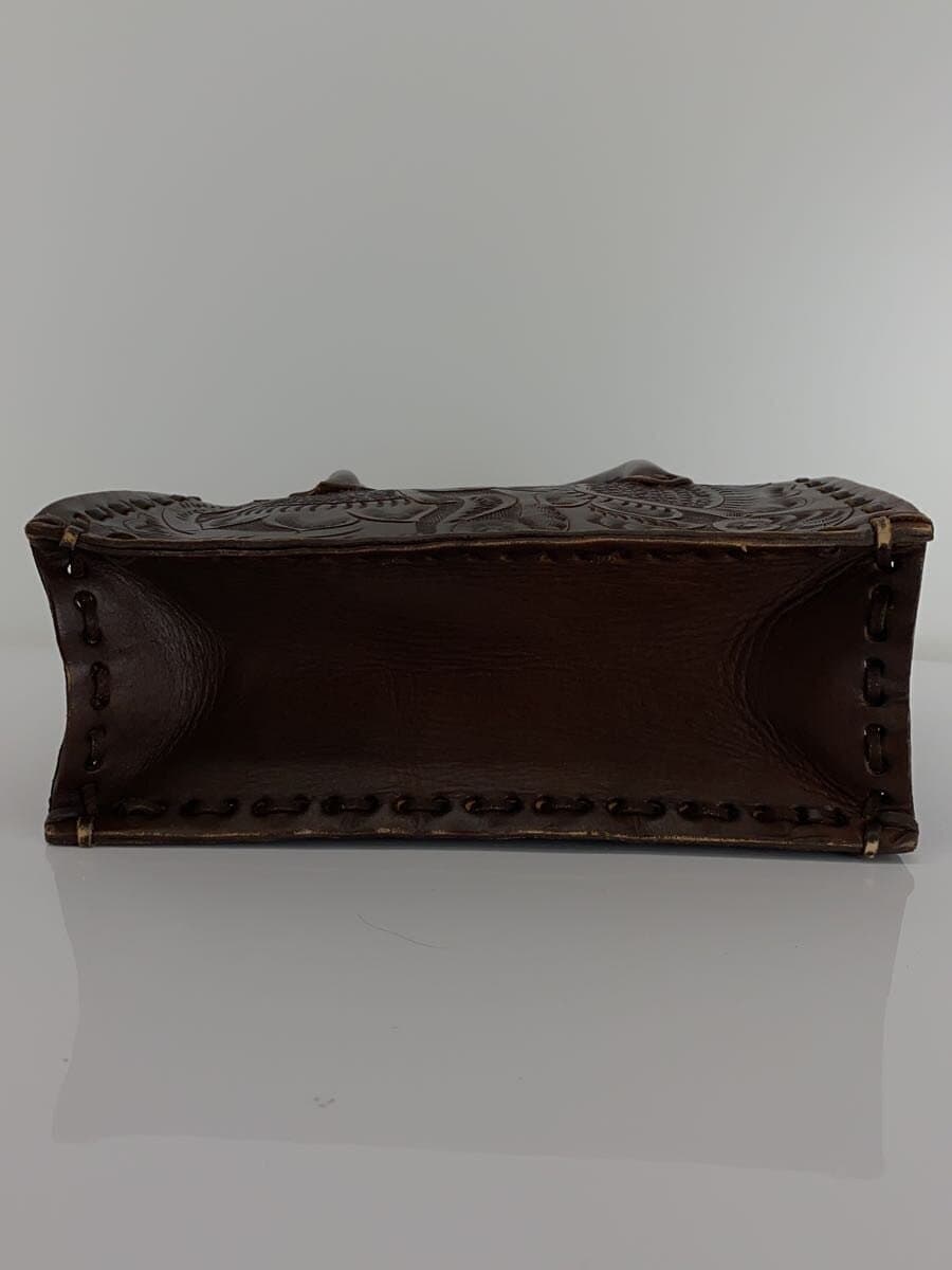 GRACE CONTINENTAL Tote Bag Leather BRW 4