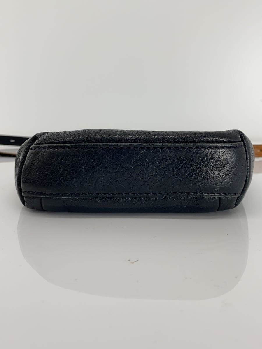 GENTEN Shoulder Bag Leather NVY Solid 44100-86 4