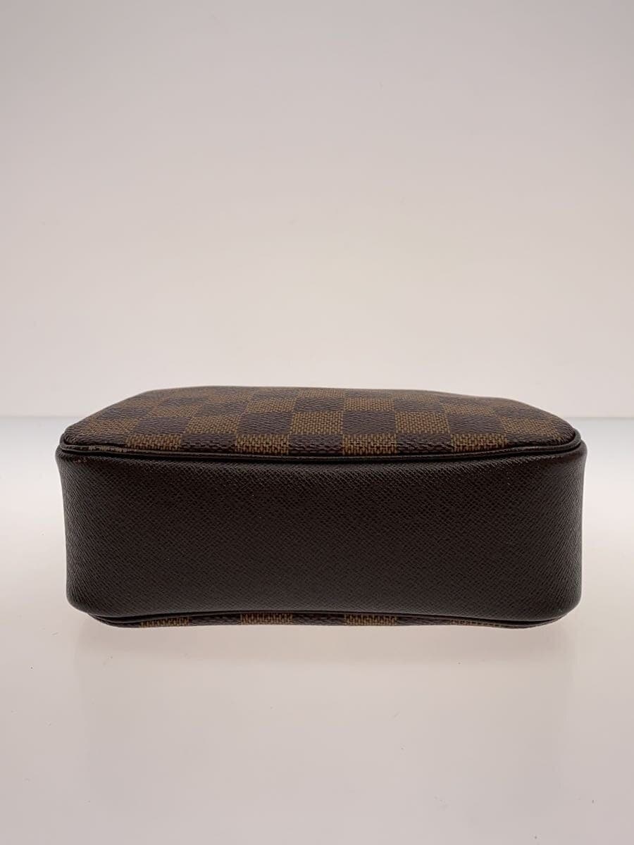 LOUIS VUITTON Trousse Makeup _Damier Ebene Leather BRW All Over Pattern 4