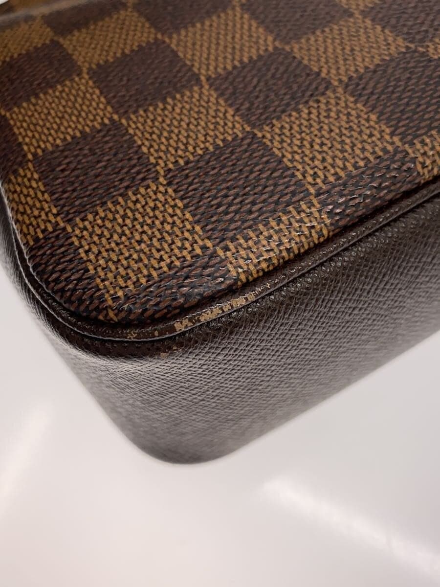 LOUIS VUITTON Trousse Makeup _Damier Ebene Leather BRW All Over Pattern 7