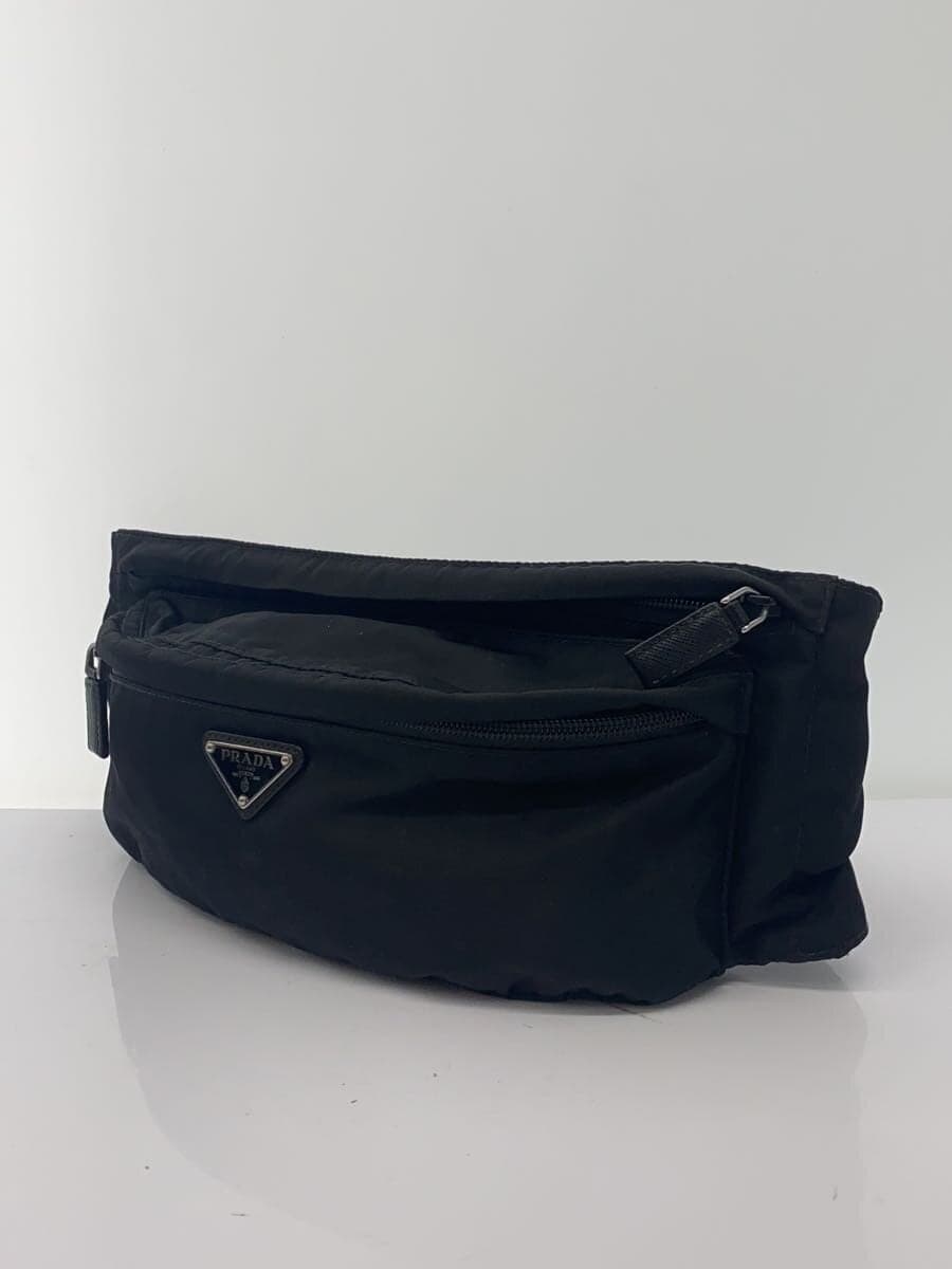 PRADA Waist Bag Nylon BLK Solid 2VL132 2