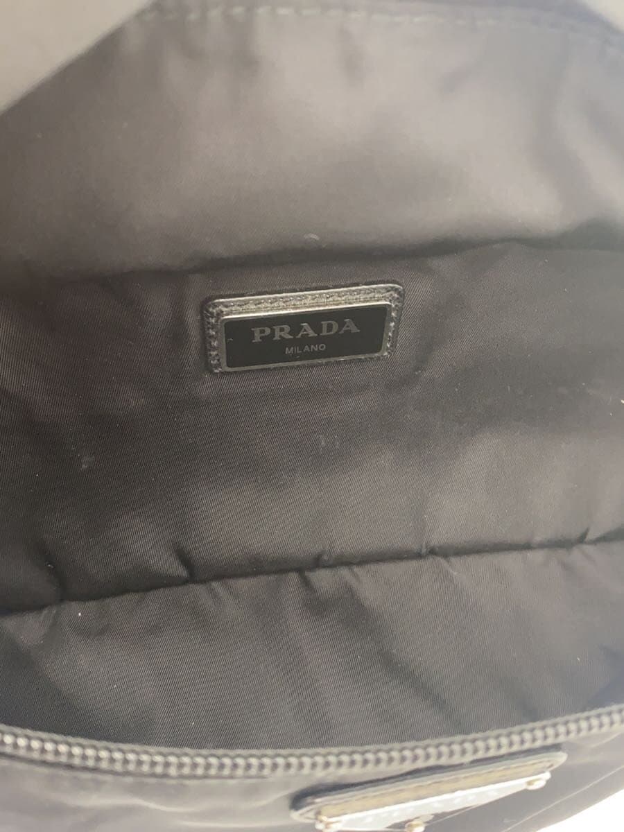 PRADA Waist Bag Nylon BLK Solid 2VL132 6
