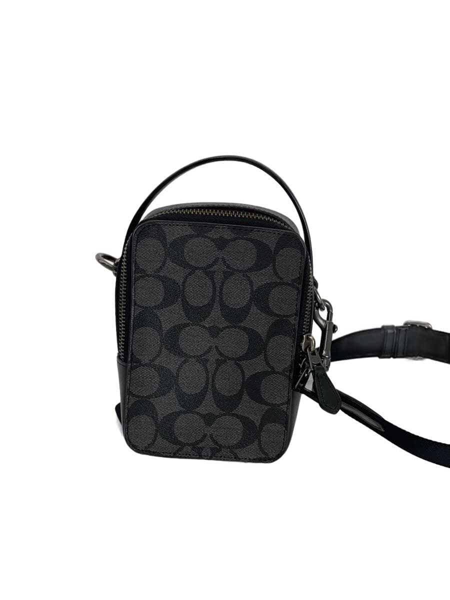 COACH Shoulder Bag PVC GRY All Over Pattern C3146