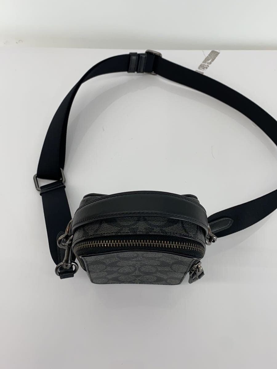 COACH Shoulder Bag PVC GRY All Over Pattern C3146 4
