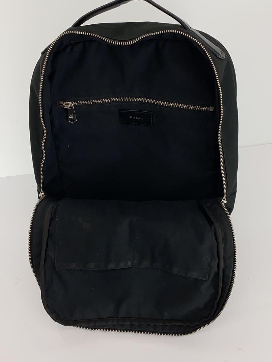 Paul Smith Business Backpack Nylon BLK Solid Leather Switch 6