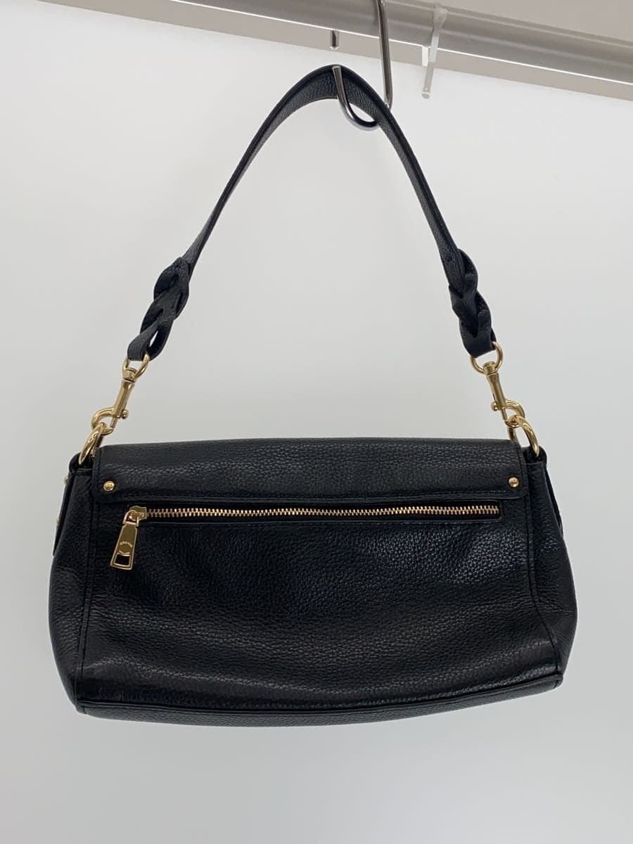 COACH Shoulder Bag Leather BLK 3