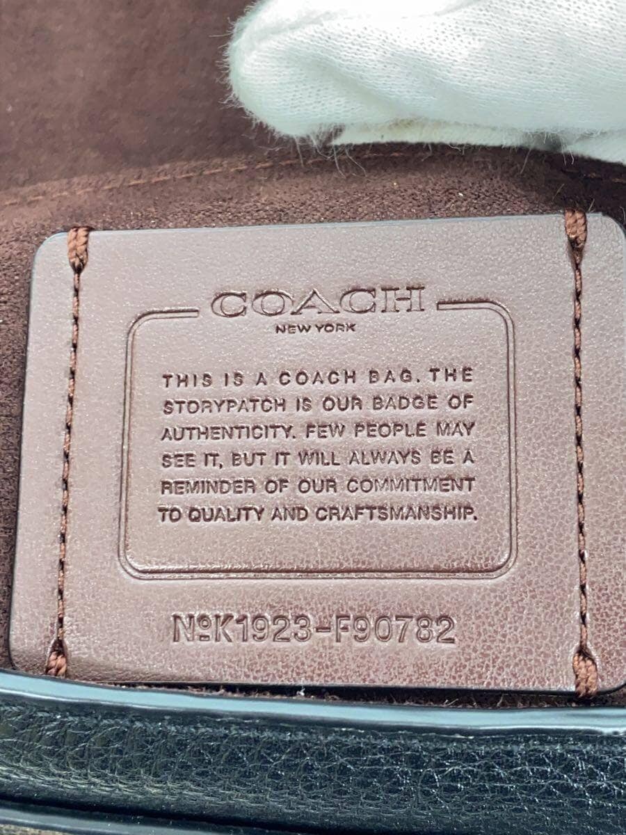 COACH Shoulder Bag Leather BLK 5