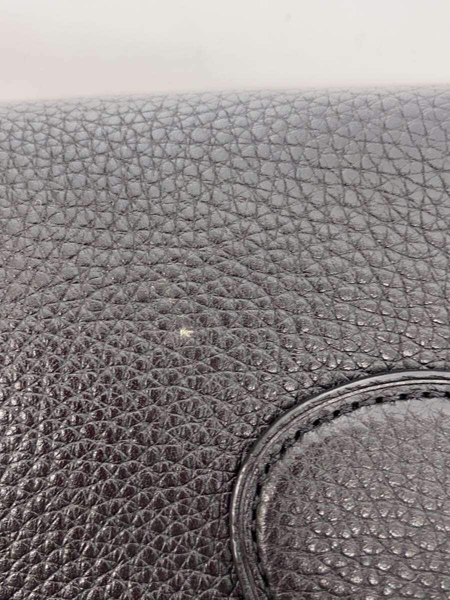 COACH Shoulder Bag Leather BLK 7