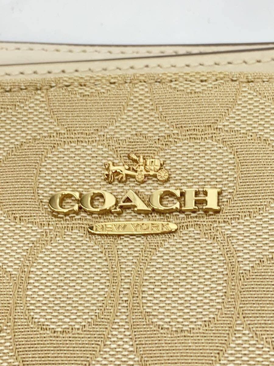 COACH Handbag_Signature Canvas BEG All-over pattern F58283 5