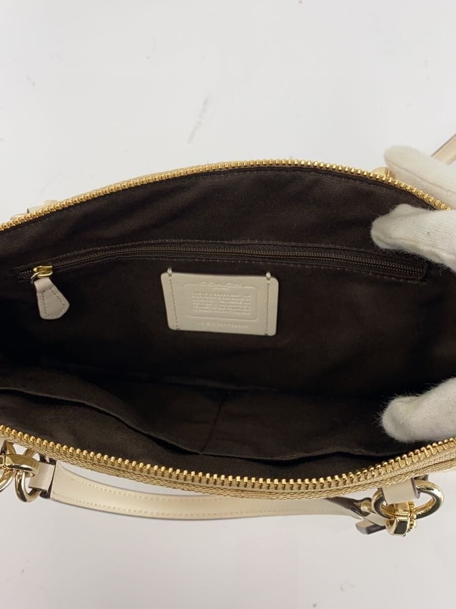 COACH Handbag_Signature Canvas BEG All-over pattern F58283 6