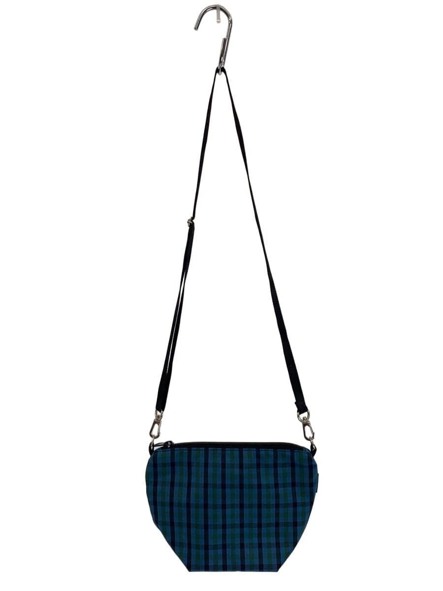 Familiar shoulder bag Nylon Blue Check 780556