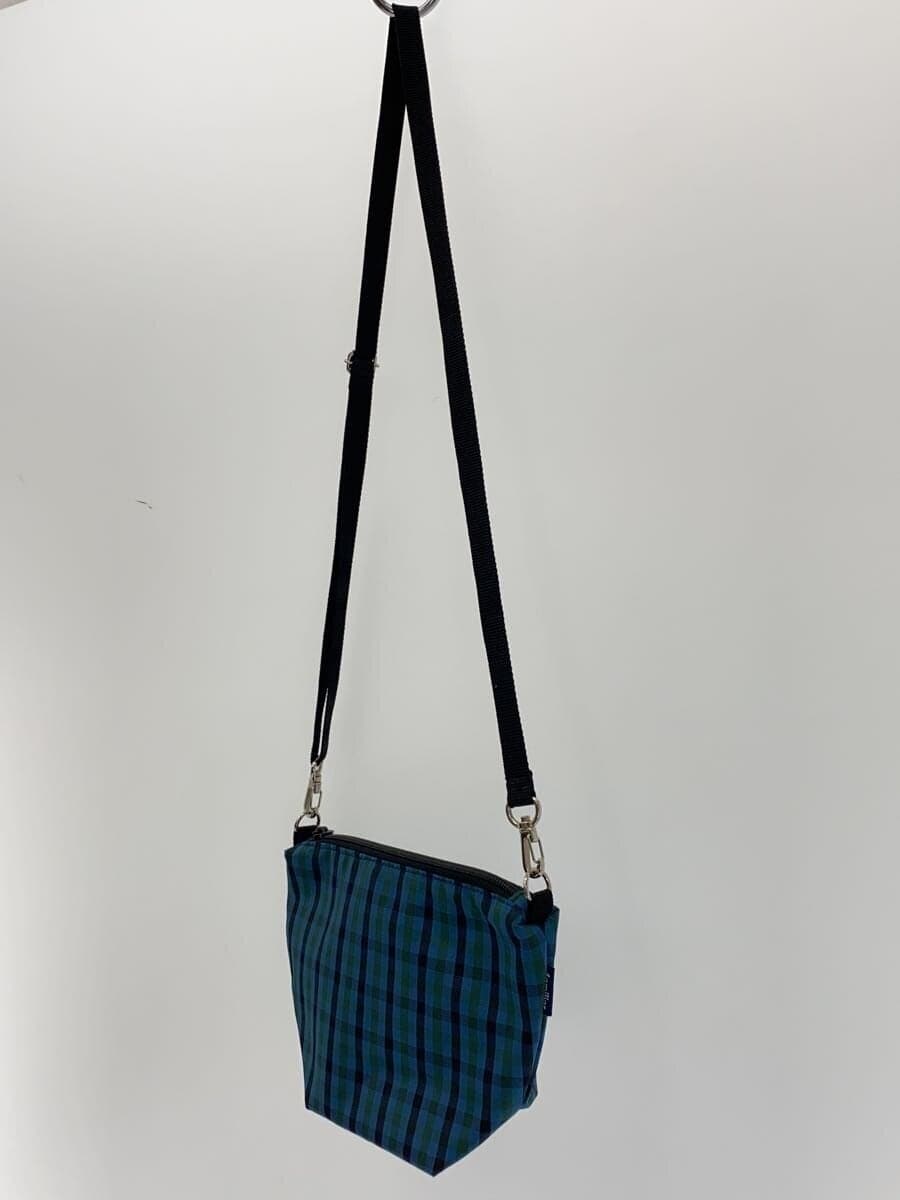 Familiar shoulder bag Nylon Blue Check 780556 2