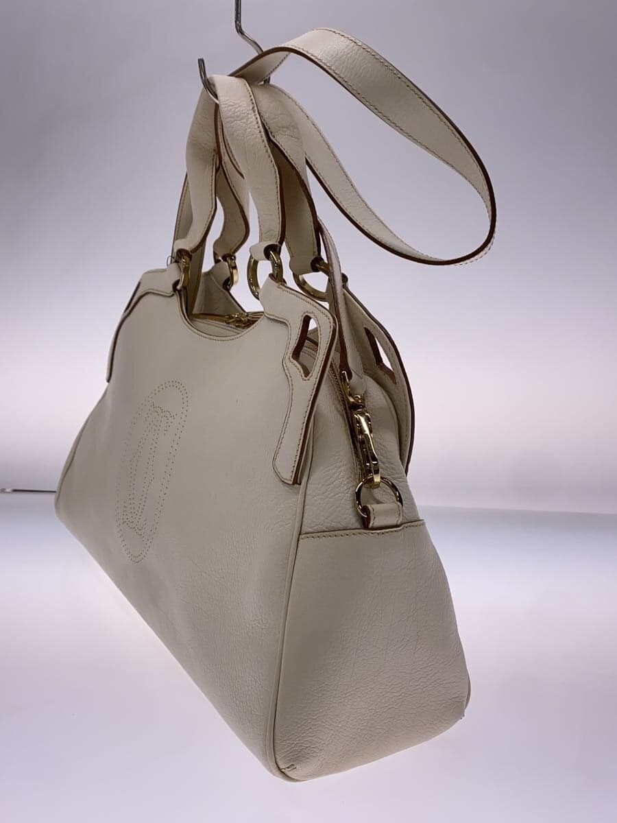Cartier handbag leather WHT plain 2