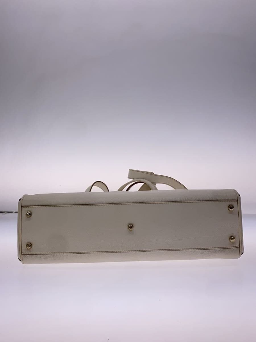 Cartier handbag leather WHT plain 4