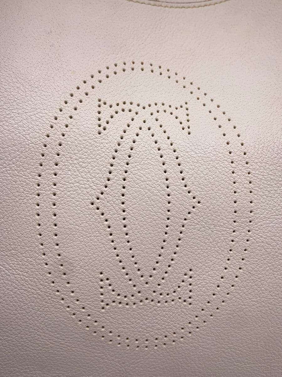 Cartier handbag leather WHT plain 5
