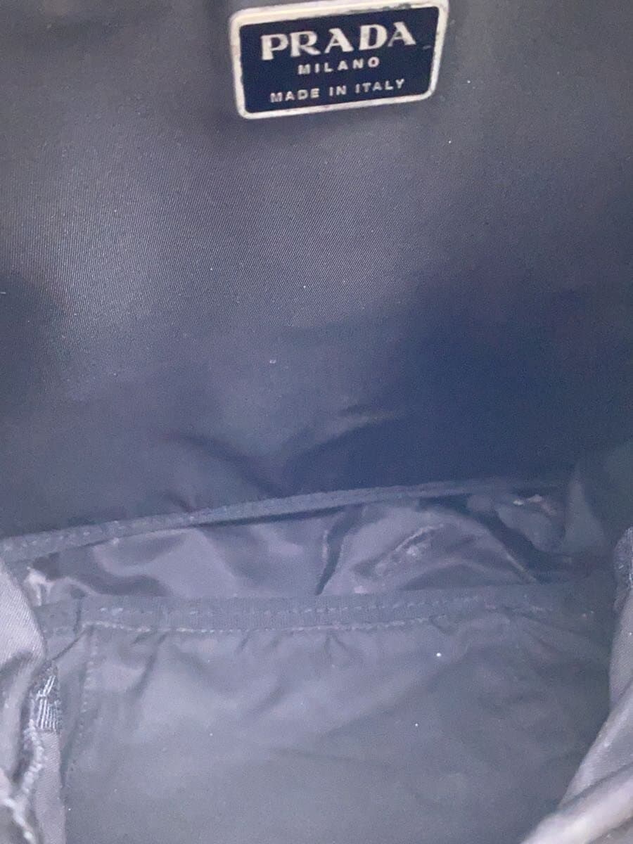 PRADA backpack nylon black V140 slight dirt metal tarnish 6