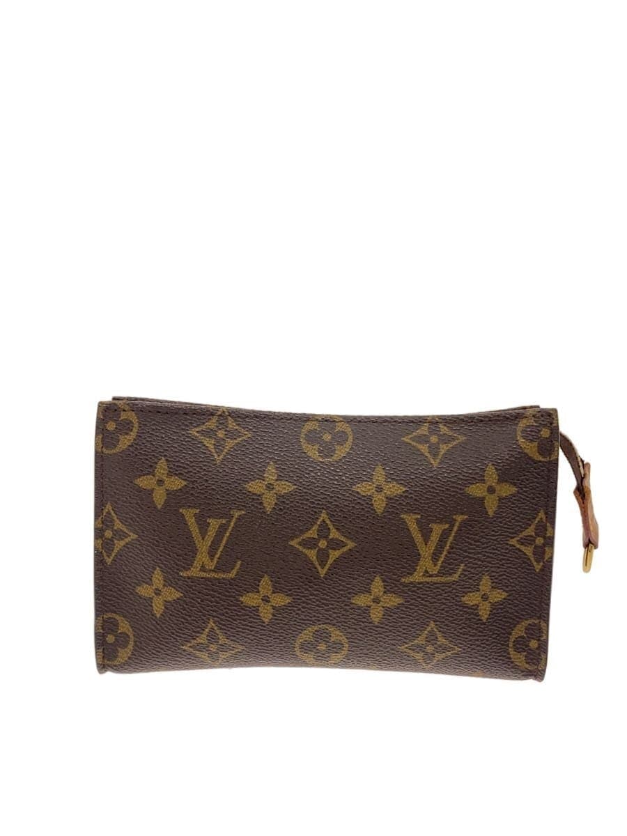 LOUIS VUITTON Pouch Toilet 15 Monogram Canvas PVC BRW M47546
