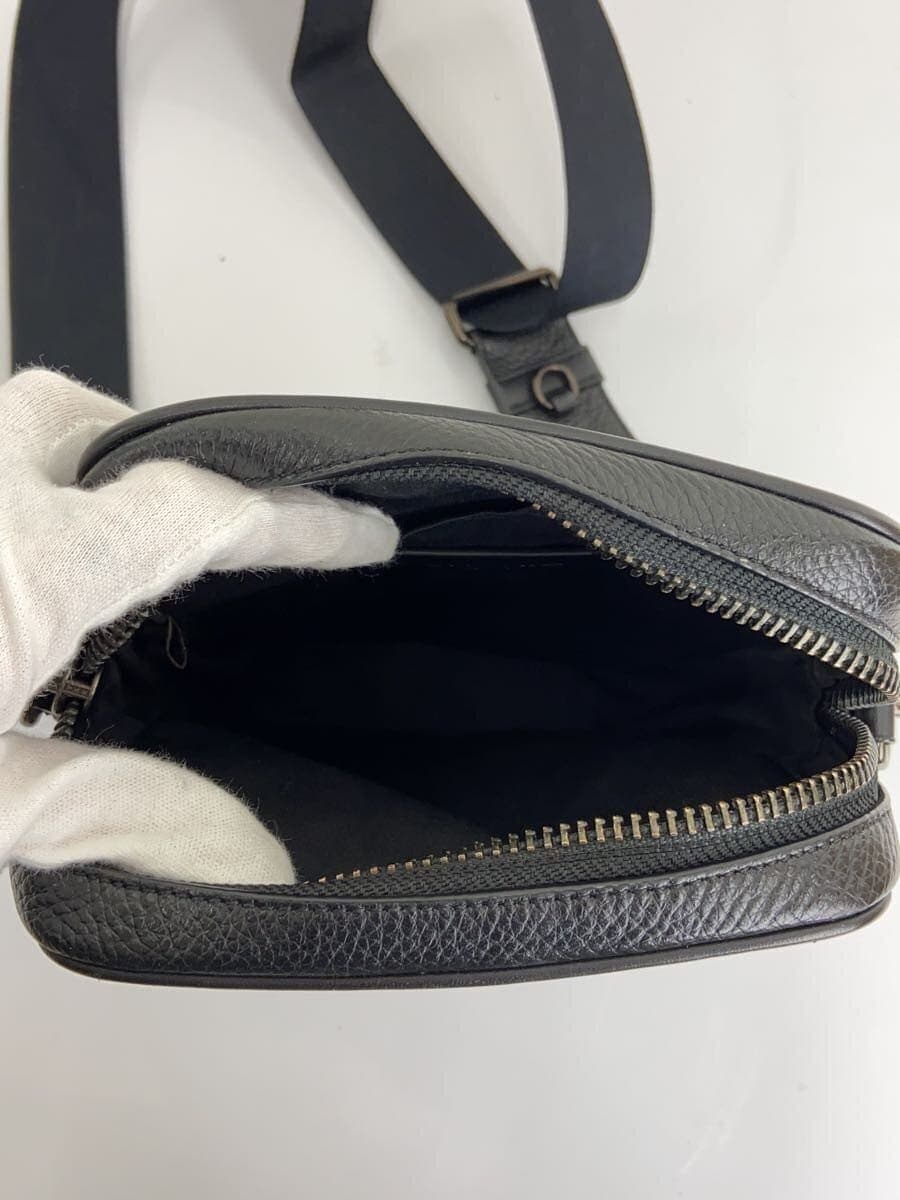 COACH Shoulder Bag Leather BLK Solid CP178 6