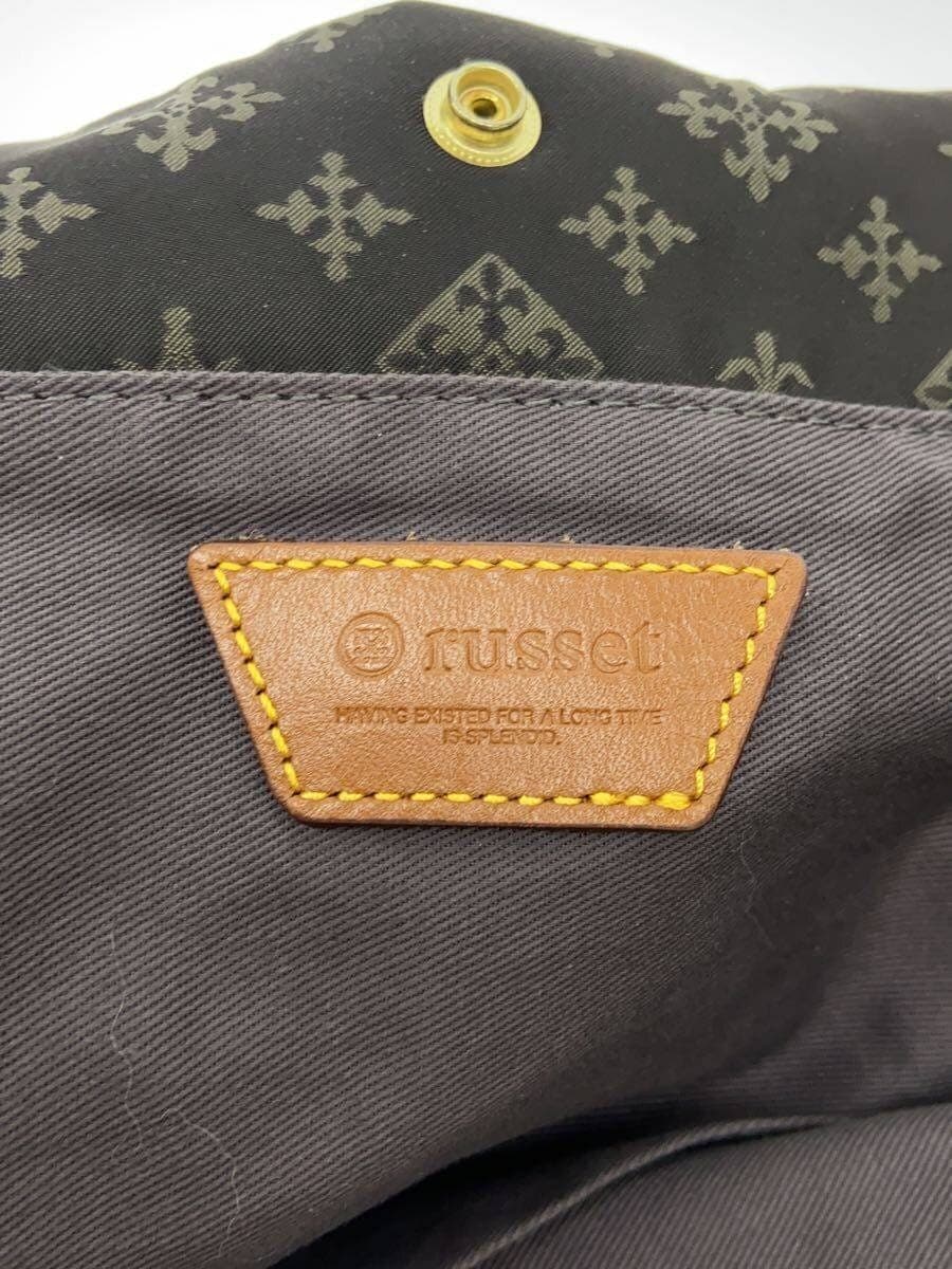 russet Handbag Polyester BRW All Over Pattern 5