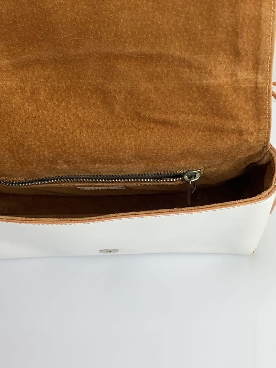 HIROFU Shoulder Bag Leather WHT 6