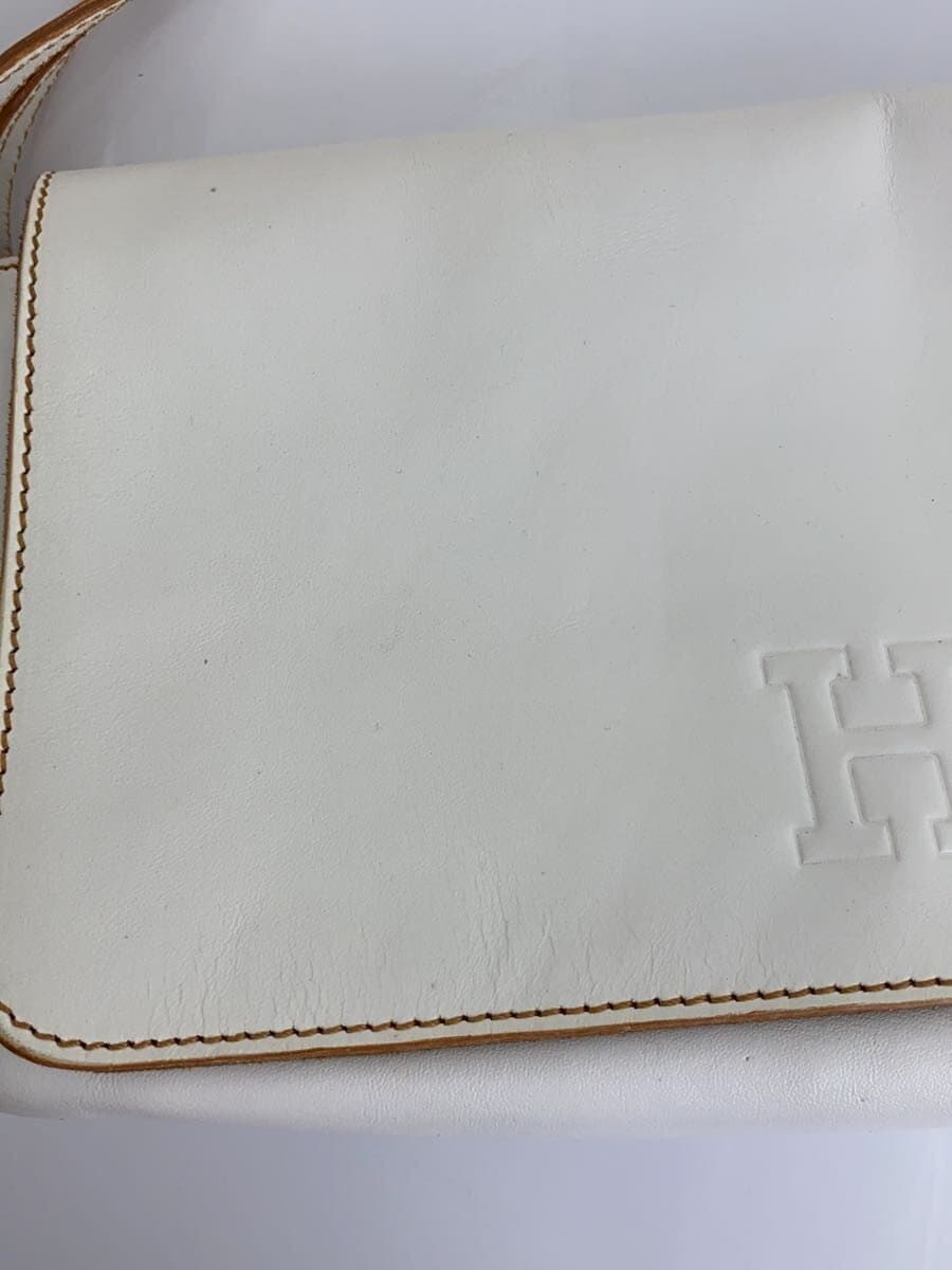 HIROFU Shoulder Bag Leather WHT 7