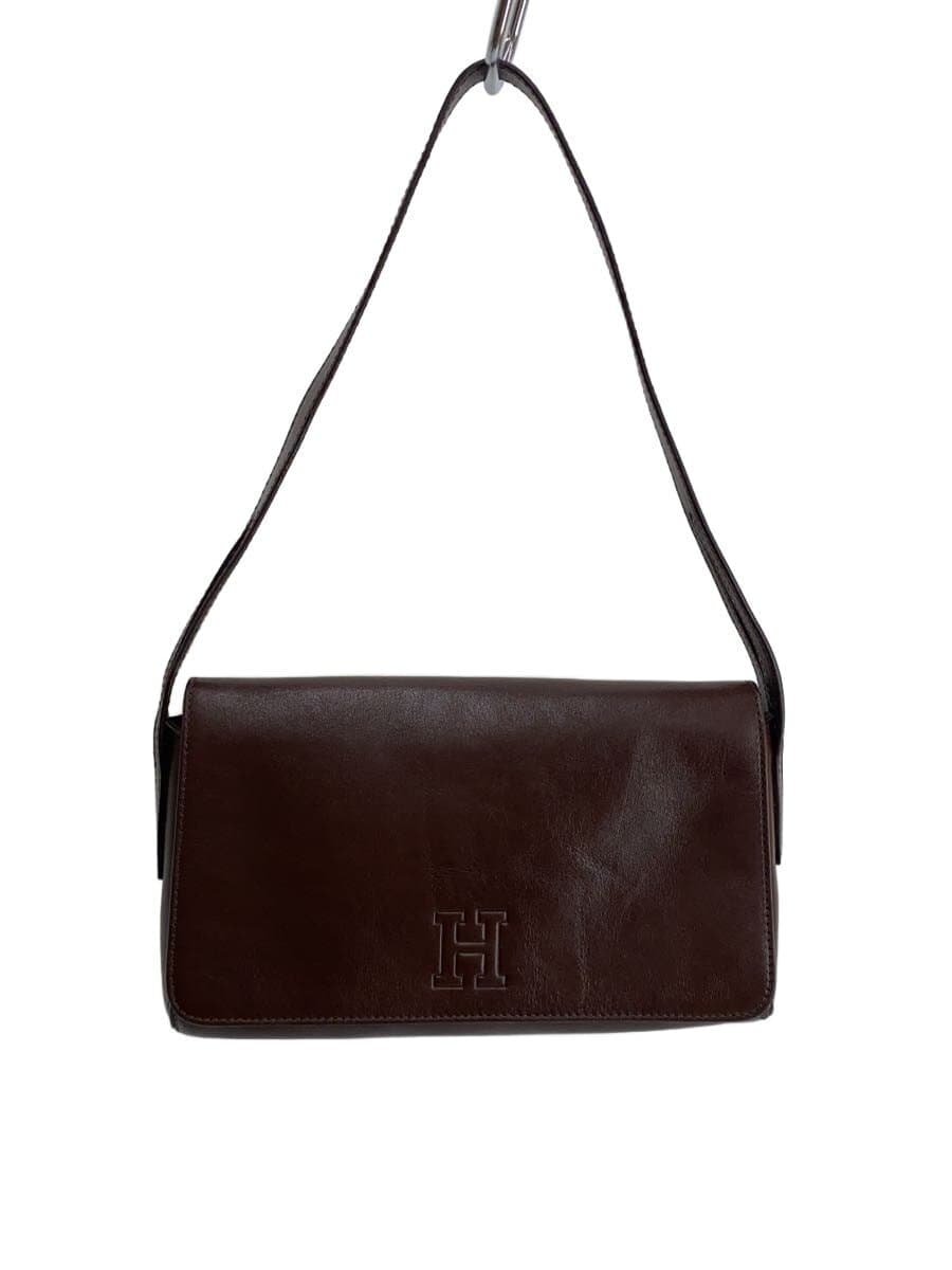 HIROFU Shoulder Bag Leather BRW Solid