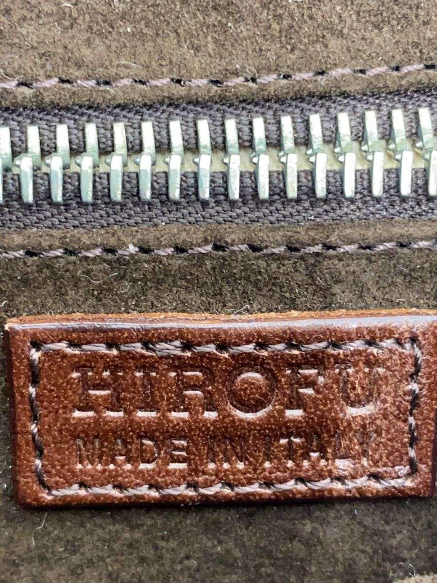 HIROFU Shoulder Bag Leather BRW Solid 5