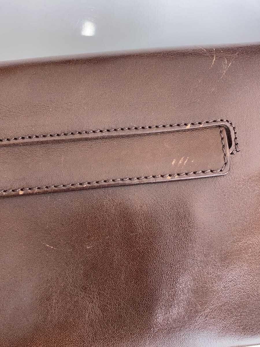 HIROFU Shoulder Bag Leather BRW Solid 7