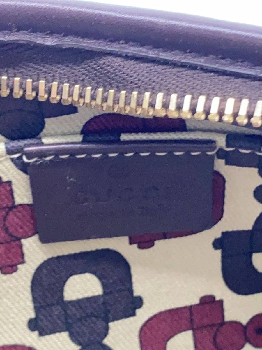 GUCCI shoulder bag leather burgundy all-over pattern 130939 5