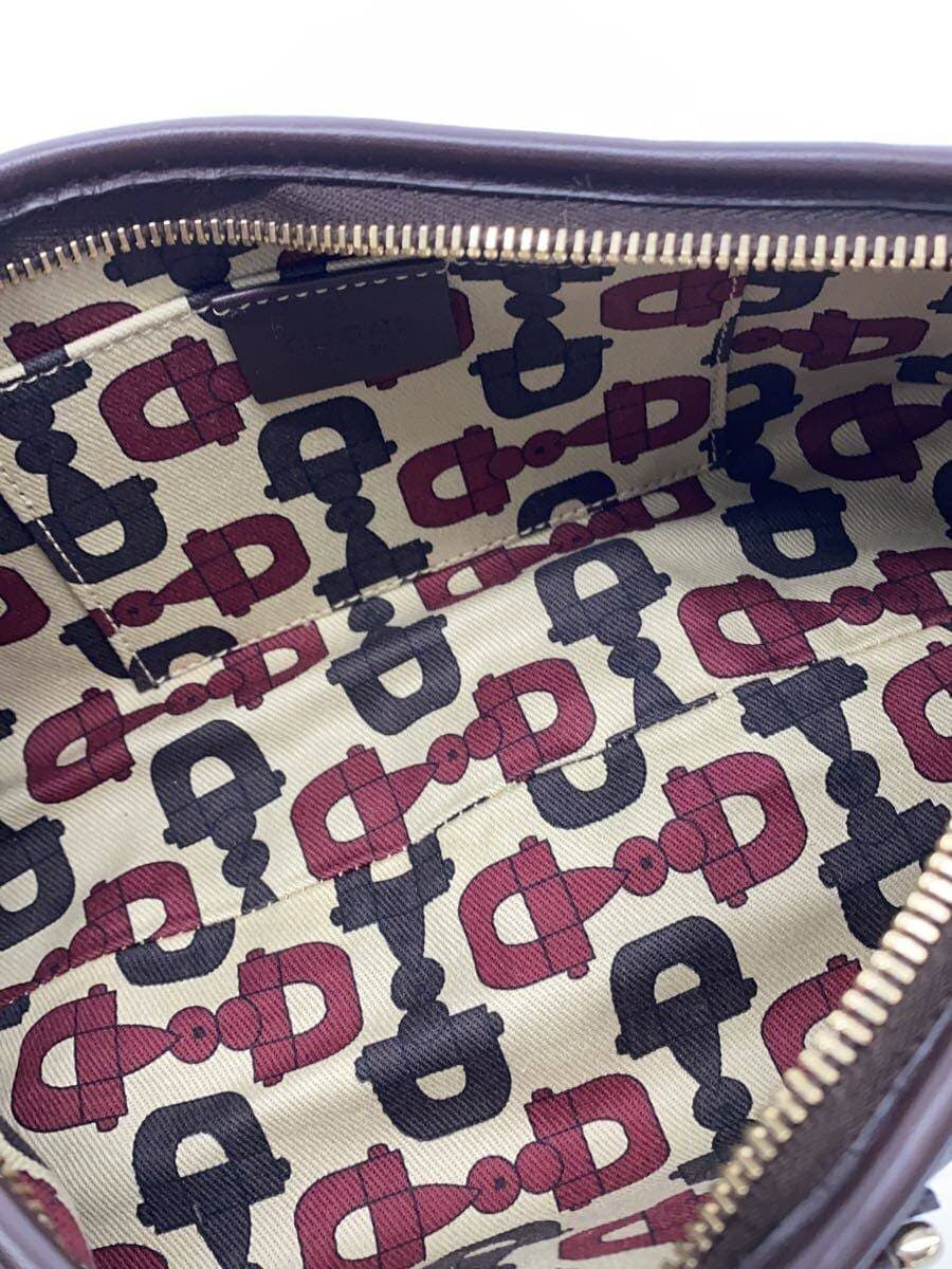 GUCCI shoulder bag leather burgundy all-over pattern 130939 6