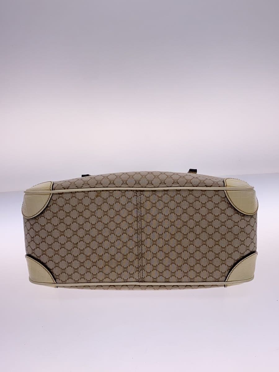 CELINE Handbag Canvas BEG All-over print 4