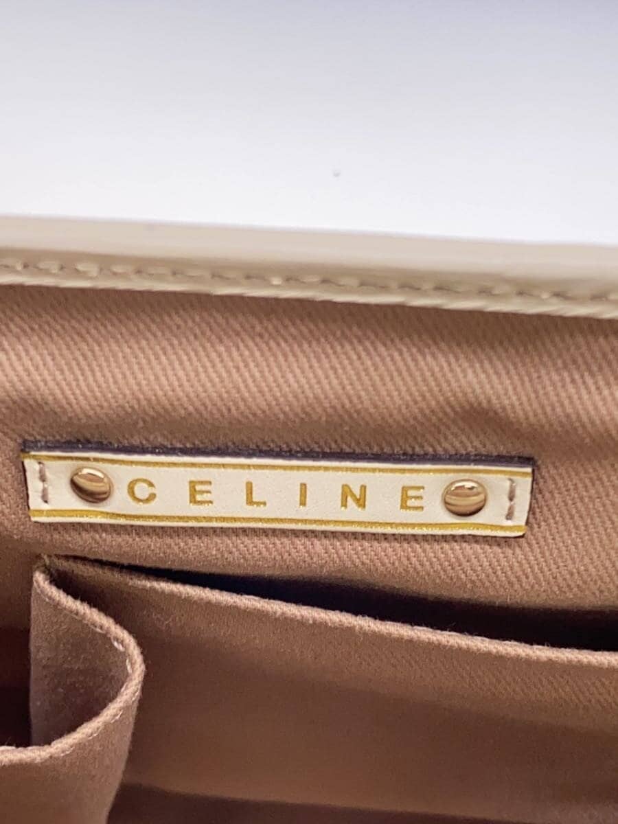 CELINE Handbag Canvas BEG All-over print 5