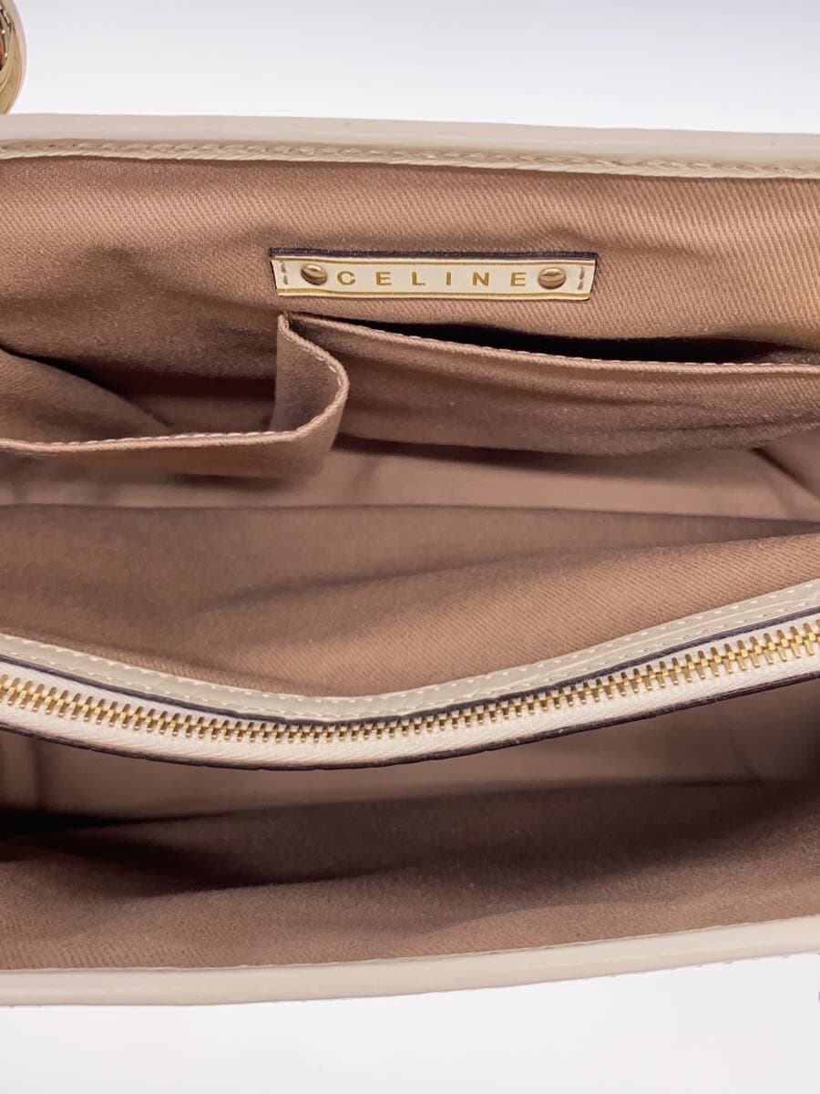 CELINE Handbag Canvas BEG All-over print 6