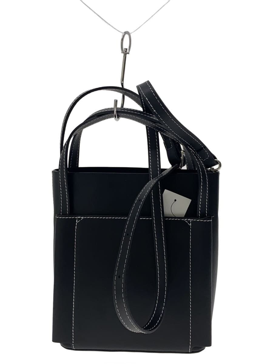 MARCO BIANCHINI Handbag Leather BLK Solid