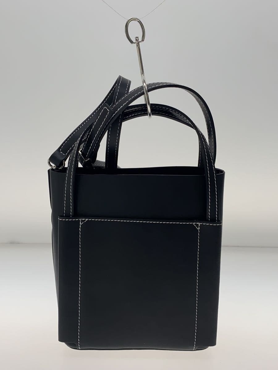 MARCO BIANCHINI Handbag Leather BLK Solid 3