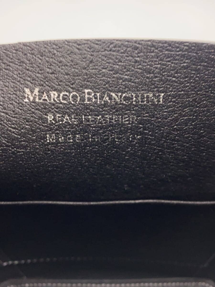 MARCO BIANCHINI Handbag Leather BLK Solid 5