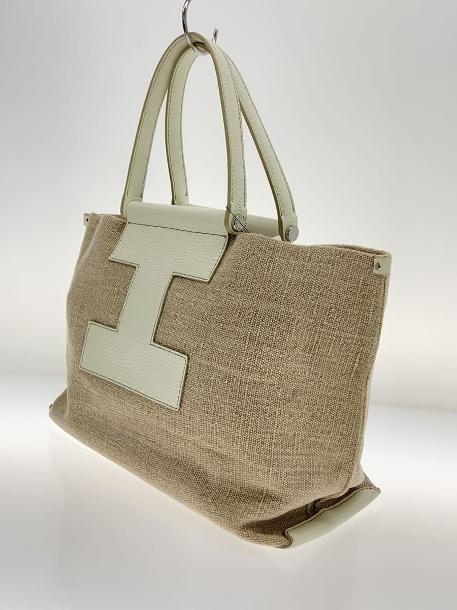IACUCCI Sorbet M Linen Tote Tote Bag Linen BEG Plain 2